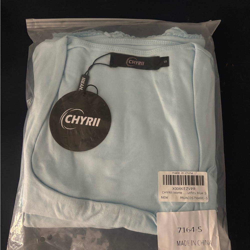 CHYRII Womens Two Piece Sets Sleeveless - Picture 5 of 5